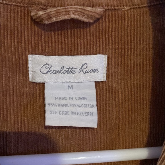 Corduroy blazer. Brown/mauve. Medium. Like new. - Picture 4 of 5